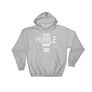 Stay Humble/Hustle Harder Hoodie (White)